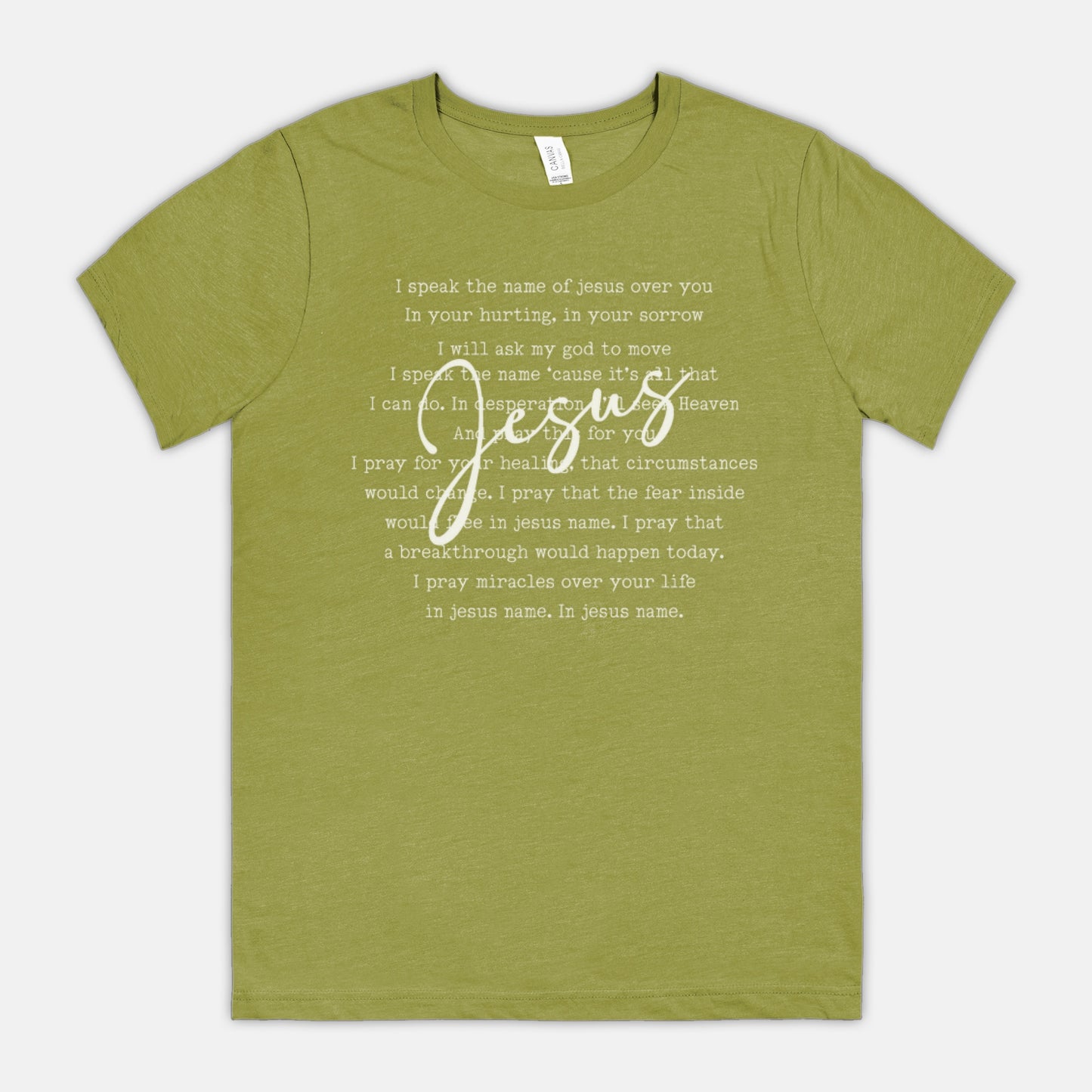 I Speak the Name of Jesus Unisex Christian Faith T-Shirt