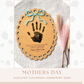 Mothers Day Handprint Sign, Handprint Mom Gift, Grandma Gift, Baby or Kids Handprint Keepsake, DIY Mothers Day Gift, Art And Craft Project