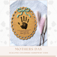 Mothers Day Handprint Sign, Handprint Mom Gift, Grandma Gift, Baby or Kids Handprint Keepsake, DIY Mothers Day Gift, Art And Craft Project