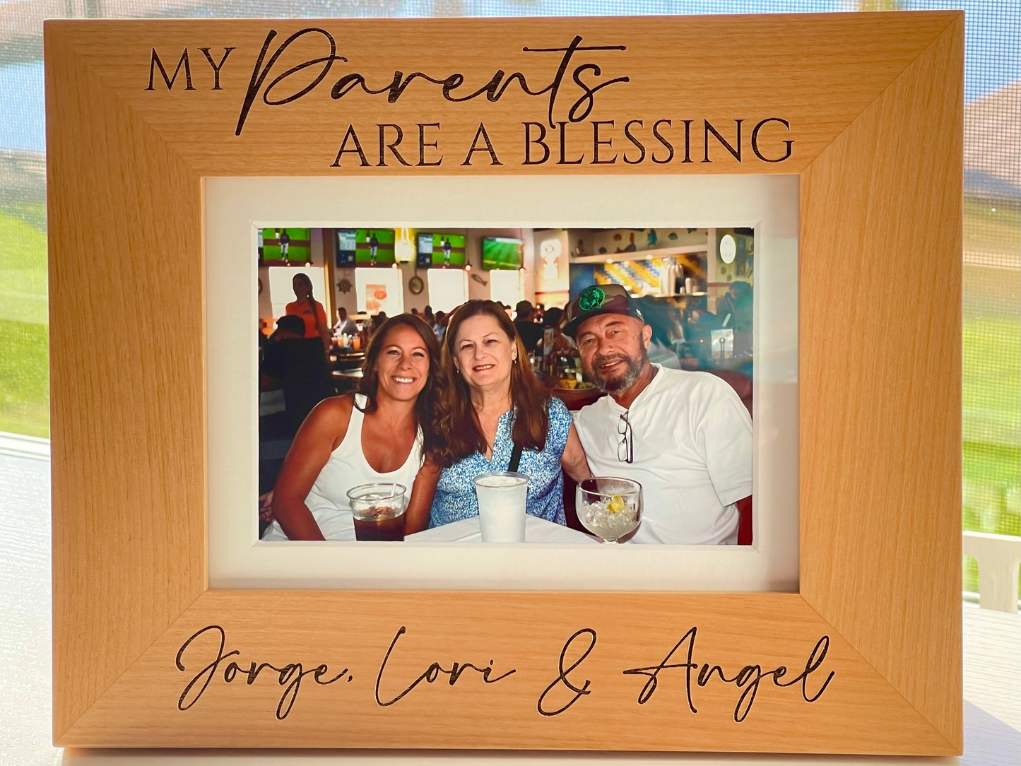 Family Picture Frame, Family Photo Frame, Parents Picture Frame, Custom Family Frame, Family Name Frame, Personalized Picture Frame, 4x6