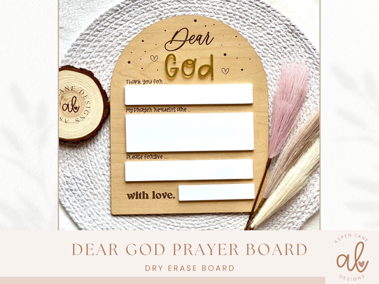 Dear God, Prayer Board, Prayer Request Sign, Prayer Vision Board, Child Prayer Sign, Christian Gift For Kids, Prayer Gifts, Prayer Room Sign