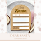 Dear Santa Sign, Dear Santa Board, Christmas List, Santa Letter Sign, Santa Wish List, Kids Letter to Santa, Christmas Wish List, Dry Erase Board