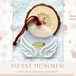 Personalized Miscarriage Memorial Ornament, Infant Memorial, Miscarriage Keepsake, Baby Memorial Gift, Baby Loss Ornament, Angel Wings Baby