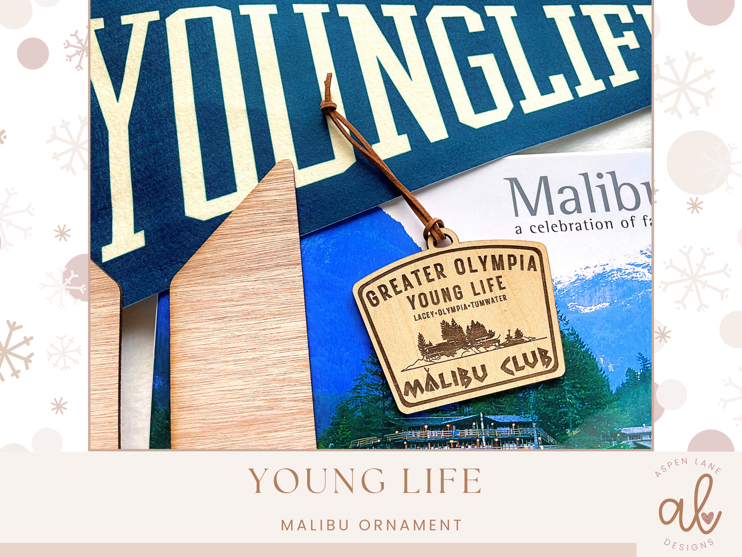 Greater Olympia Young Life Malibu Camp and WFR Creekside Camp Ornaments