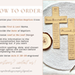 Personalized Baptism Wooden Wall Cross | Baptism Gift| Baptism Gift For Boy, Girl and Teen