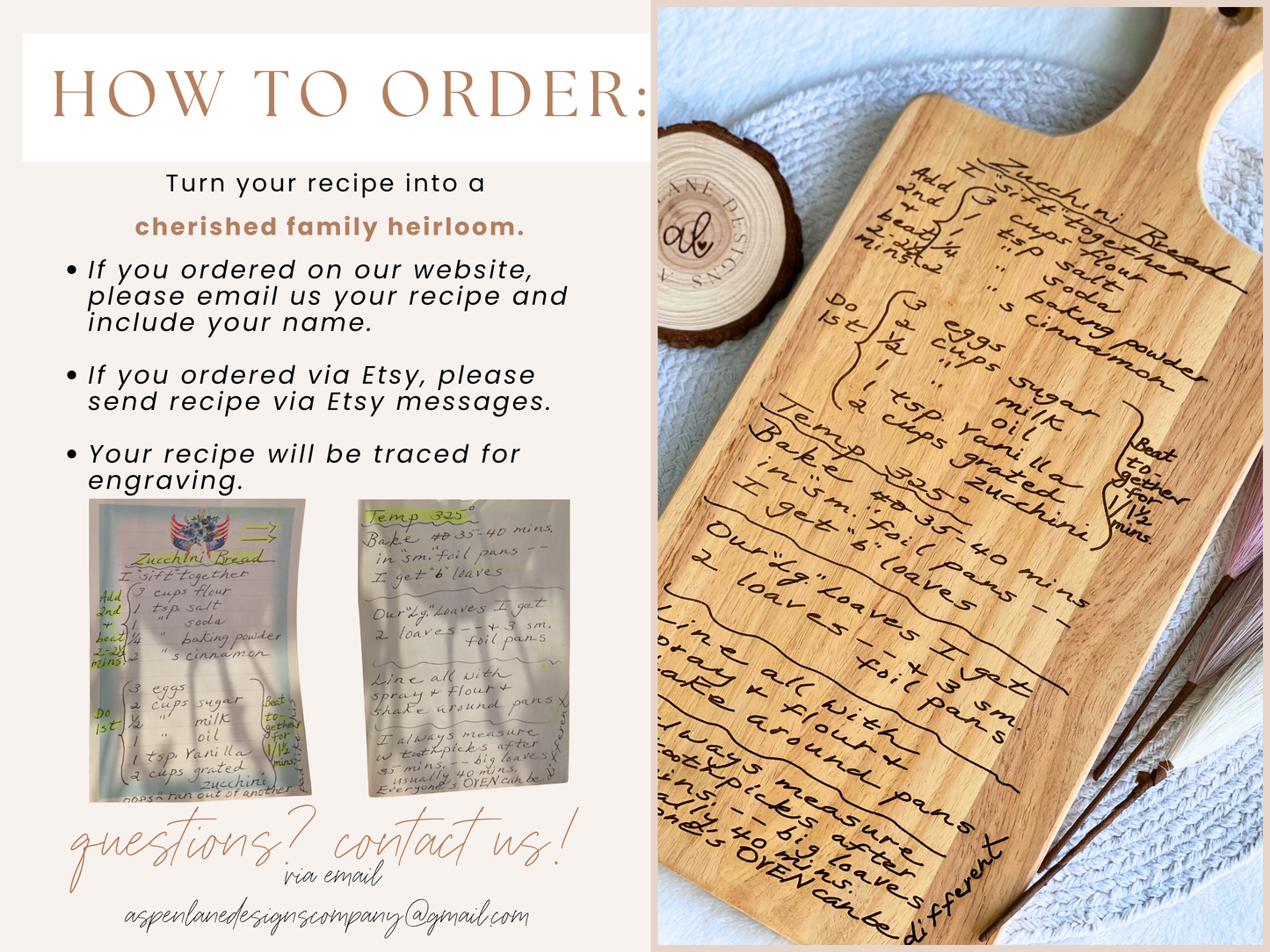 Recipe Cutting Board, Handwritten Recipe Cutting Board, Family Recipe Keepsake, Grandmas handwriting, Mothers Day Gift, Heirloom Recipe