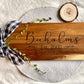 Engraved Acacia Charcuterie Long Serving Board, 20.47 x 7.20, Custom Cutting Board, Realtor Closing Gifts, Cheese Board, Wedding Gift