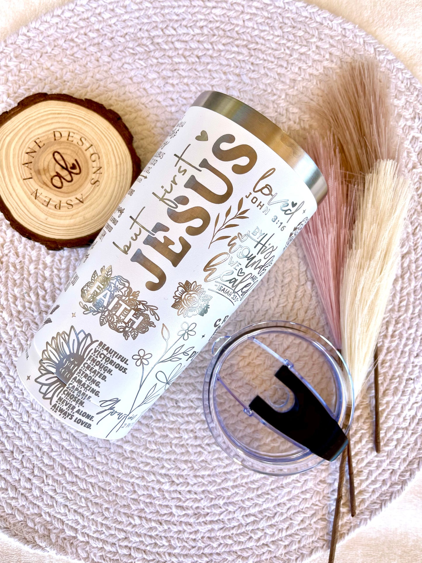 But First Jesus Tumbler, Christian Tumbler, Faith Tumbler, Bible Tumbler, God Tumbler, Christian Travel Mug, Women of the Bible, Engraved