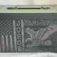 We The People Flag, Military Veteran Memorial Laser Engraved Ammo Box, Fallen Soldier Memorabilia Ammo Can, Ammunition Box, Veteran Gift