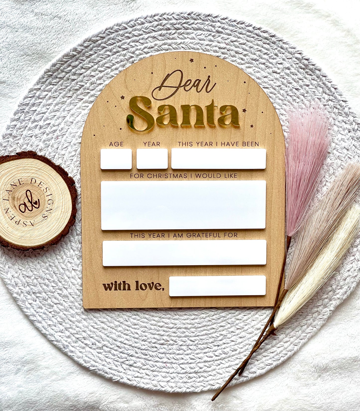 Dear Santa Sign, Dear Santa Board, Christmas List, Santa Letter Sign, Santa Wish List, Kids Letter to Santa, Christmas Wish List, Dry Erase Board