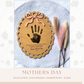 Mothers Day Handprint Sign, Handprint Mom Gift, Grandma Gift, Baby or Kids Handprint Keepsake, DIY Mothers Day Gift, Art And Craft Project