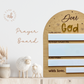 Dear God, Prayer Board, Prayer Request Sign, Prayer Vision Board, Child Prayer Sign, Christian Gift For Kids, Prayer Gifts, Prayer Room Sign