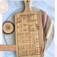 Recipe Cutting Board, Handwritten Recipe Cutting Board, Family Recipe Keepsake, Grandmas handwriting, Mothers Day Gift, Heirloom Recipe