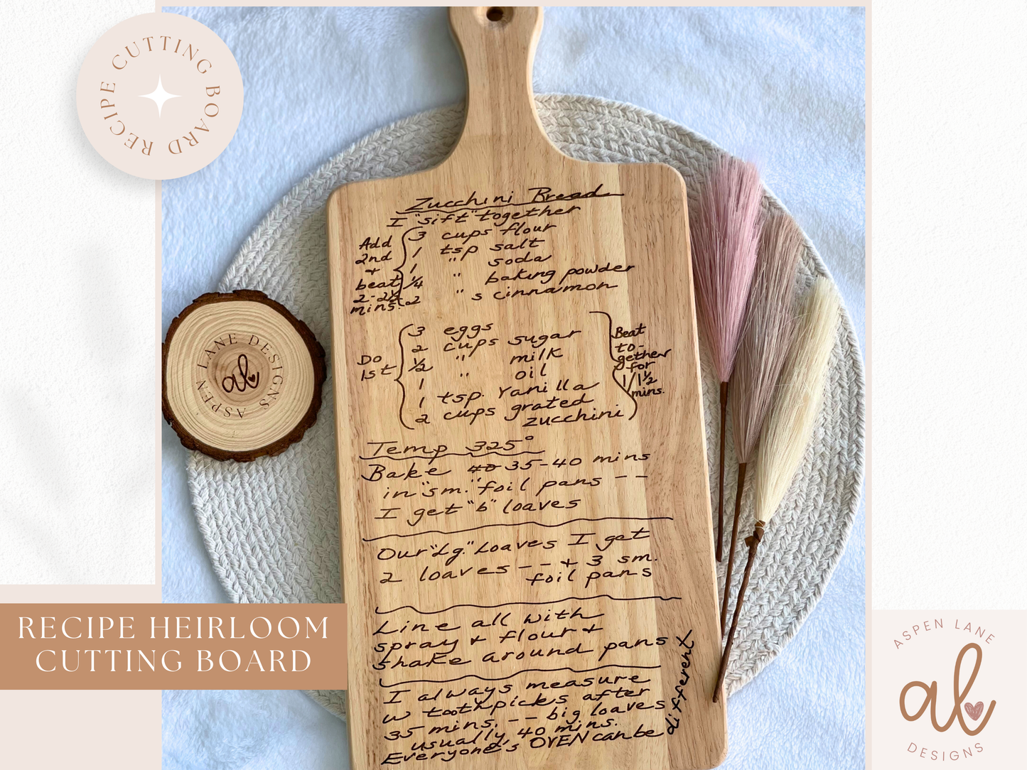 Recipe Cutting Board, Handwritten Recipe Cutting Board, Family Recipe Keepsake, Grandmas handwriting, Mothers Day Gift, Heirloom Recipe