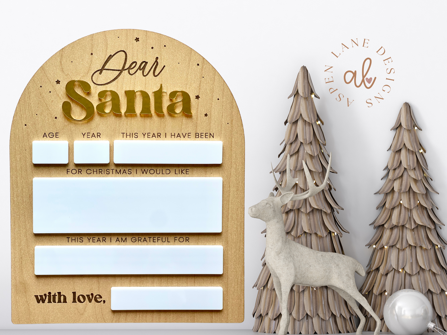 Dear Santa Sign, Dear Santa Board, Christmas List, Santa Letter Sign, Santa Wish List, Kids Letter to Santa, Christmas Wish List, Dry Erase Board