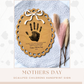 Mothers Day Handprint Sign, Handprint Mom Gift, Grandma Gift, Baby or Kids Handprint Keepsake, DIY Mothers Day Gift, Art And Craft Project