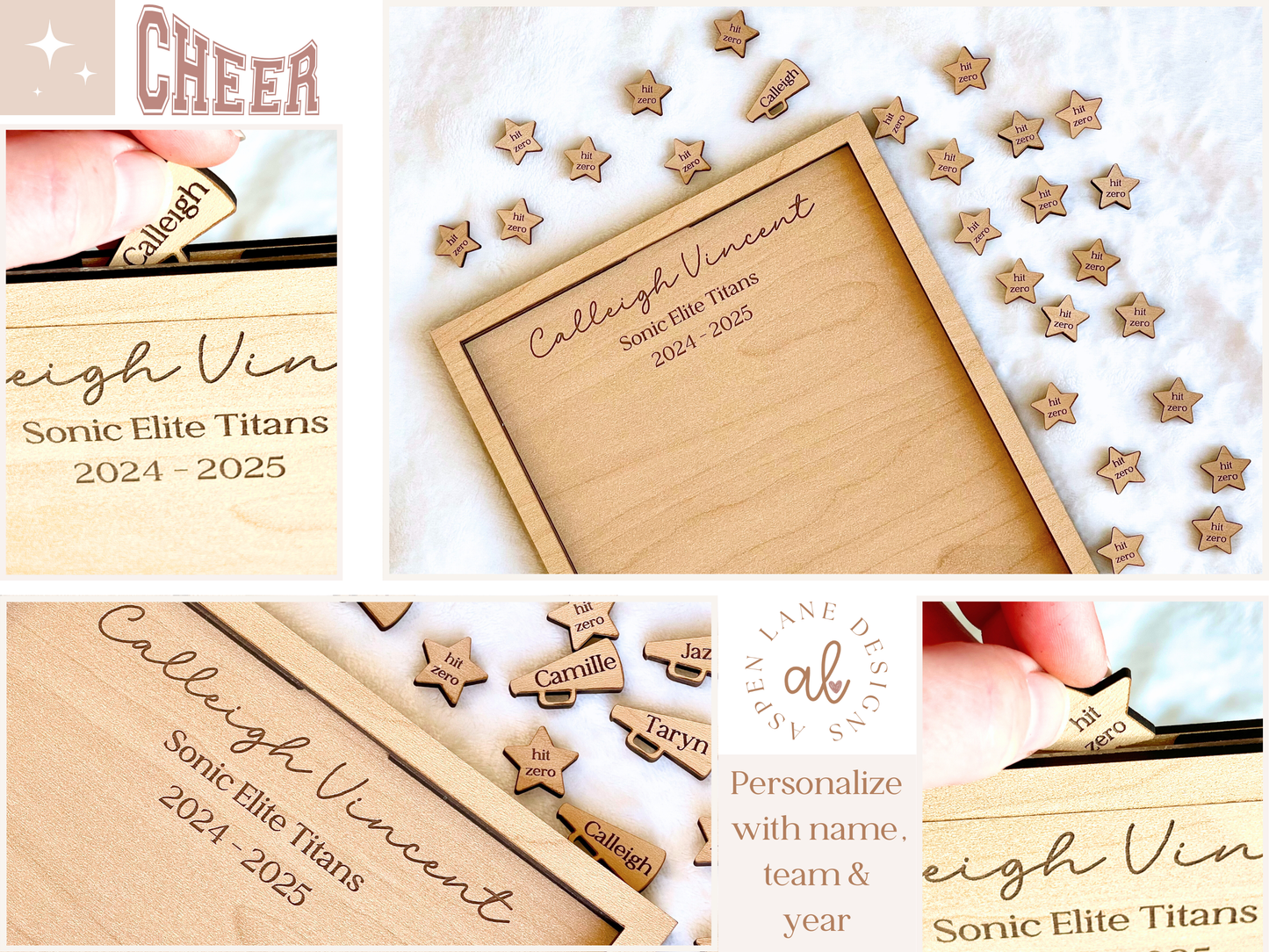 Cheerleading Keepsake Memory Box