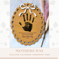 Mothers Day Handprint Sign, Handprint Mom Gift, Grandma Gift, Baby or Kids Handprint Keepsake, DIY Mothers Day Gift, Art And Craft Project